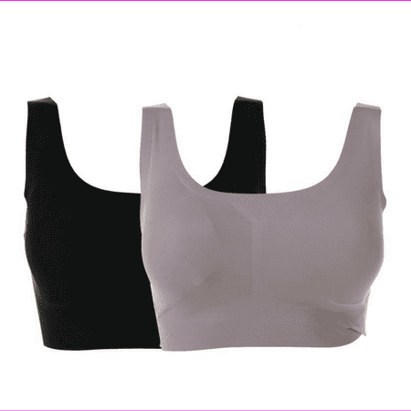 

Rhonda Shear 2-pack Full Coverage Body Bra Set Black/Smoke Rose XL (634003)