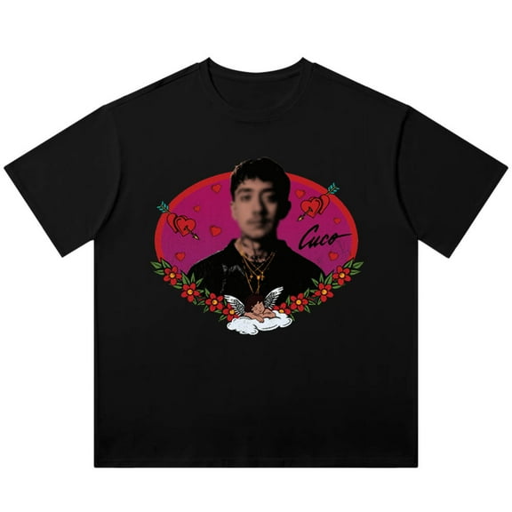 Cuco Valentines Vintage Wash T-Shirts Ridin Album Tour Merch Unisex Streetwear Cotton Short Sleeve