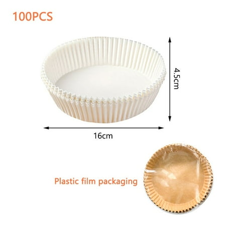

30/50/100PCS Disposable Air Fryer Parchment Paper Baking Oil Resistant Liner Non Stick Mat Baking Roasting Microwave 16/20cm