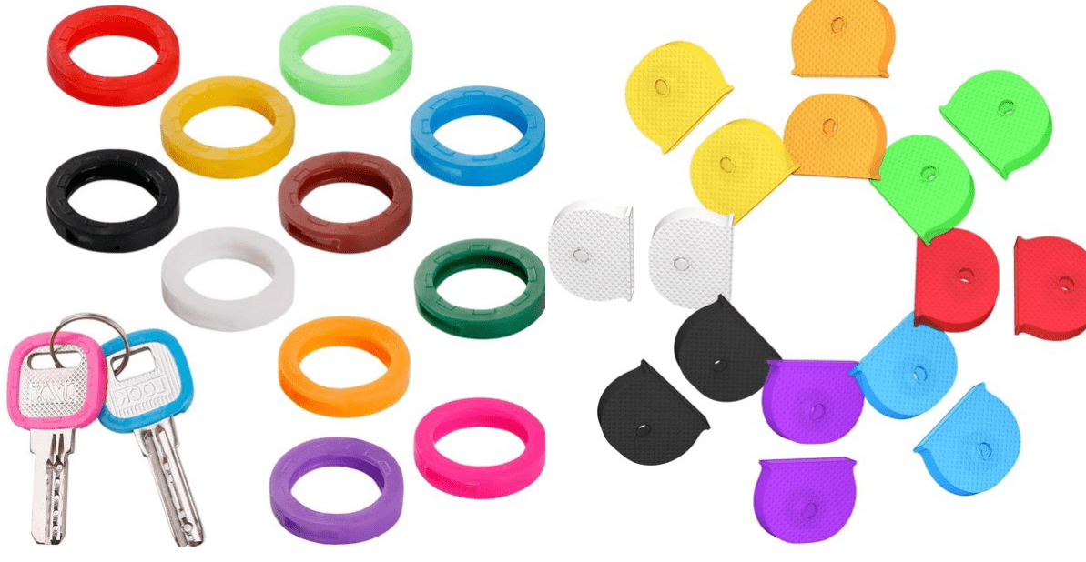 11 PCS Key Caps, 16 PCS Plastic Key Caps, Key Identification Keys For