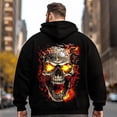 thumbnail image 2 of Big and Tall Men Hoodie Plus Size Hooded Sweatshirt Fleece Pullover 6XLT H2 5KP9 G05, 2 of 8