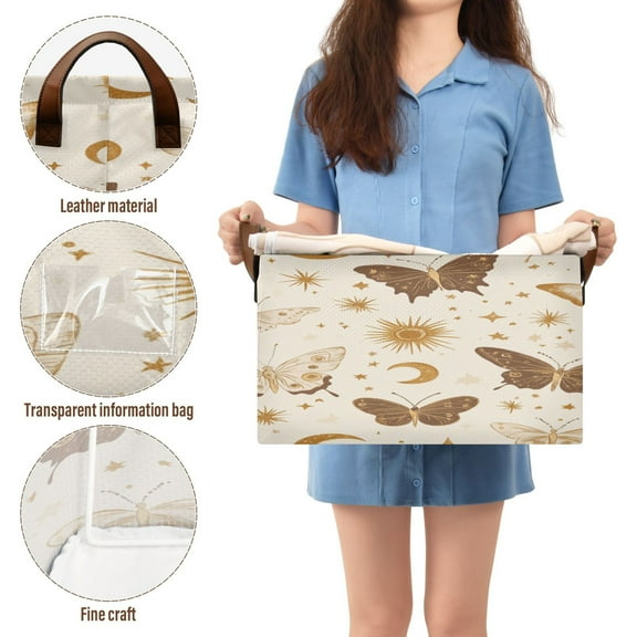 BZSMCE Collapsible Fabric Cube Storage Bins Design Butterfly Pattern Design Pattern Storage Box