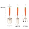 thumbnail image 3 of HUASHENG Children's Garden Tool Set Carrot Digging Shovel Graduated Tip Shovel Rake Flower Three Set, 3 of 5