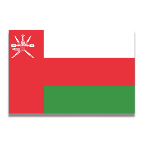 Magnet Me Up Oman Omanis Flag Vinyl Automotive Magnet Decal, 4x6 Inches