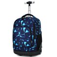 thumbnail image 1 of Rolling School Book Pack Multifunction Trolley Bags Luggage Wheels Backpack, 1 of 6