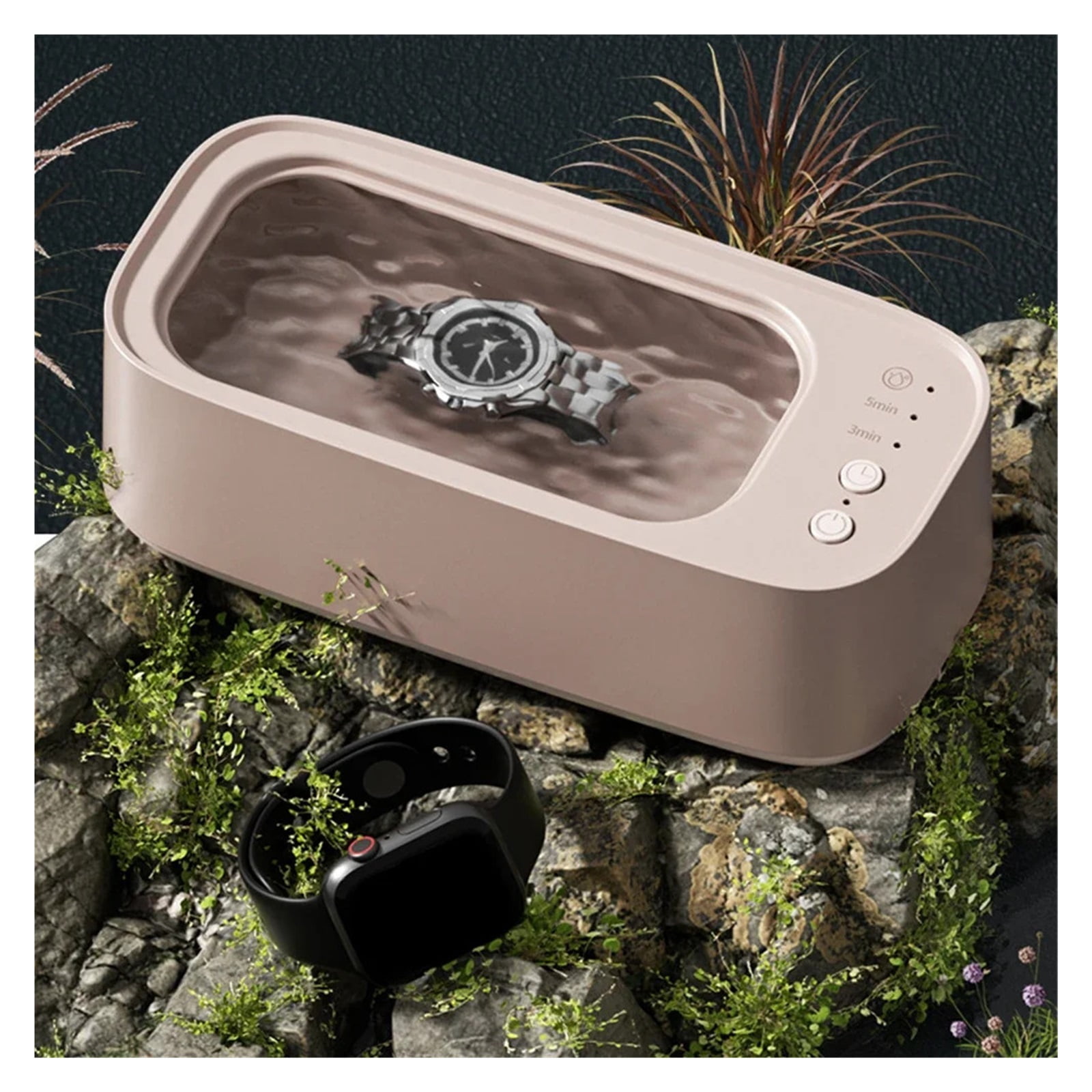 Ultrasonic 360 Degree Cleaning Machine 45KHZ Jewelry Eyeglasses Watches Cleaner Timing for Jewelry