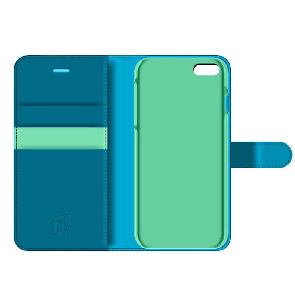Iphone 7 Wallet Case With 3 Credit Card Slots Blue Walmart Com Walmart Com