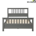 thumbnail image 4 of Bellemave Full Size Bed Frames with Headboard and Footboard, Wood Full Platform Bed,Wood Slats Great Support with Six Legs for Teens, Adults(Full,Gray), 4 of 8