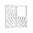 thumbnail image 2 of Proflo PF42896 9" X 9" Floor Drain Grid Only - White, 2 of 4