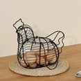 thumbnail image 4 of Rkxzt Chicken-Shaped Egg Basket - Metal Fruit Storage & Kitchen Decor,Decorative Wire Basket for Eggs, 4 of 7