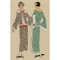 thumbnail image 2 of Anonymous 13x18 Black Ornate Wood Framed Double Matted Museum Art Print Titled - Coquettes. / a Short Jacket (1923), 2 of 5