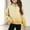 Yellow, variant on Bnwani Sweatshirt for Girls Zip Mock Neck Long Sleeve Half Zip Crop Fleece Sweatshirt Gradient Pullover