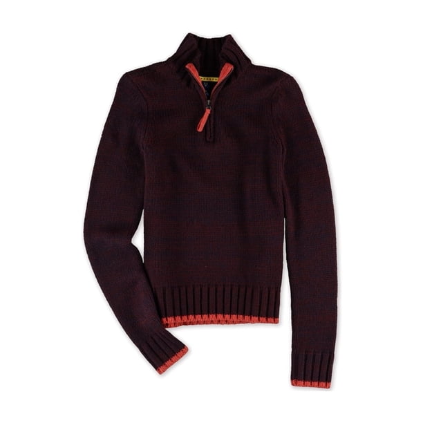 Suéter de punto de cable Aeropostale para mujer, rojo, XS