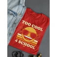 thumbnail image 3 of Too Cool 4 School - Retro Emoji Sunglasses Graphic Women's T-shirt, 3 of 4