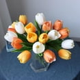 thumbnail image 3 of Artificial Tulip in Bulk for Home Kitchen Wedding Bridal Bouquet,Fake Flowers for Valentine's Day Mother's Day Easter Table Centerpieces Decorations(Large Size,Hot Pink,Real-Touch,10pcs), 3 of 5