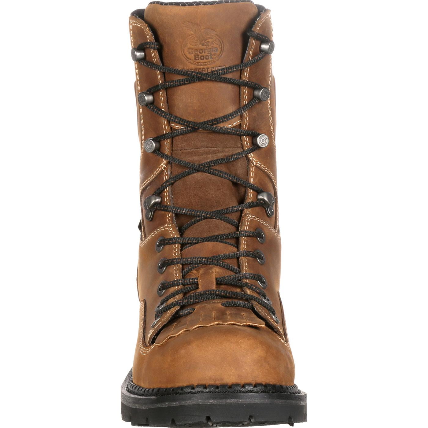 Georgia Boots Men’s Size 9 Arctictread Waterproof Brown Leather 8” Work Boots Georgia Giant Revamp 8 main image 3