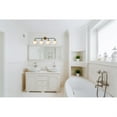 thumbnail image 2 of Hanson 4 lights bath sconce in black with brass with frosted shade, 2 of 3