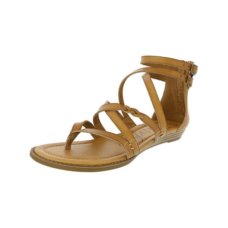 Blowfish Women's Bungalow - B Dyecut Faux Leather Desert Sand High-Top Wedged Sandal (Best Sand Wedge 2019)