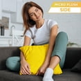 thumbnail image 5 of 22" x 22" Throw Pillow - Gold Rush: 2 PCS / 4 Sided. Luxurious Premium Microbead Pillow with Reversible Cover Microsuede/Microplush Fabric. Forever Fluffy, Beautiful & Supportive. Soft & Comfy., 5 of 9