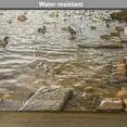 thumbnail image 6 of Ambesonne Nature Place Mats Set of 4, Swimming Swans in River, Standard Size, Multicolor, 6 of 6