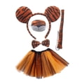thumbnail image 3 of BELOVING Ensemble de Costume Tiger 5 Pcs pour Spectacle Robe pour Enfants Cosplay Animal Cosplay Oreilles Rondes, 3 of 10