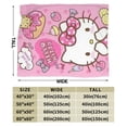 thumbnail image 2 of Hello Kitty Blanket, Super Soft Throw Blanket, Cozy Flannel Blankets For Boys Girls, Warm Blankets For Couch Sofa Bed, 60"X50", 2 of 9