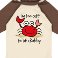thumbnail image 4 of Inktastic Too Cute Crab Boys or Girls Long Sleeve Baby Bodysuit, 4 of 5