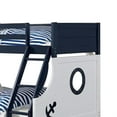 thumbnail image 5 of Nexo Twin over Full Bunk Bed-Nautical Accents in White & Dark Blue, 5 of 6