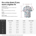 thumbnail image 5 of Lsque Cute Panda Bear print Men's Cuban Collar Short Sleeve Shirt Summer Beachwear Casual Button Down Fashionable Vacation Leisure Shirt-4X-Large, 5 of 7