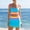 Sky Blue, variant on YYYMEIII Bikini Set 3 Piece Swimsuits For Women Swimsuit With Skirt Women's Tankini Bathing Suits Graphic Swim Tank Top With Boyshorts Ladies Swimwear XL Watermelon Red