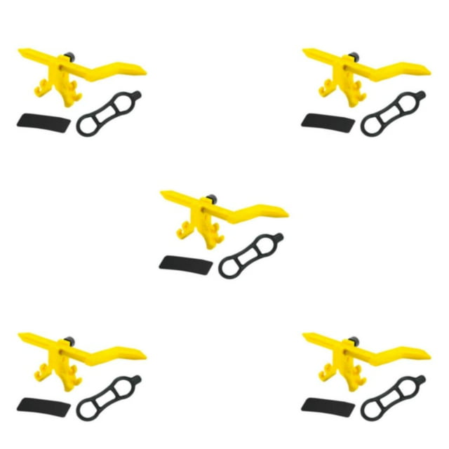 Wweixi Vélo Roue Pied Pratique et Pratique Solution Vélo Portable Roue Pied ABS Durable et Pratique Jaune 5Set