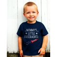 thumbnail image 6 of Mommy's Little Firecracker Tstars Boys' T-shirt - Perfect 4th of July Graphic Tee - Ideal for Independence Day Celebrations - Toddler Kids Patriotic Apparel - 3T California Blue, 6 of 7