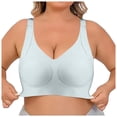 thumbnail image 2 of Women's Adjustable Sports Bra Seamless Comfort Pullover Bralette for Large Size Supportive Soft Wireless Yoga Activewear, 2 of 2