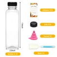 thumbnail image 2 of Botellas de plástico para jugo Moretoes 16 oz (480 ml) con tapas x12, 2 of 7