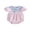 Pink Blue, variant on BemeyourBBs Newborn Baby Girl Summer Clothes Cute Striped Bubble Romper Short Sleeve Doll Collar Bow Embroidery Sweet Bodysuit Jumpsuit Infant Baby Girl Outfit