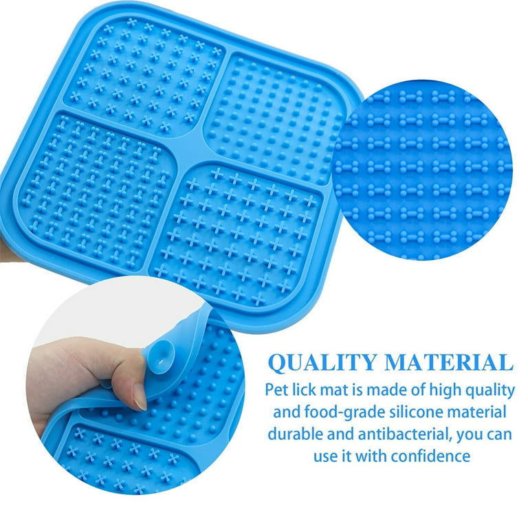 Lick Mat for Dogs Crate Training Aids for Puppies to Digestion Hard Chew  Proof Puppy Pads Dog Lick Mat Coniengk Dog Toys Licking Pad Mat Relieve