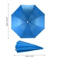 thumbnail image 2 of Uxcell 20" Fishing Umbrella Hat Folding Sun Rain Cap Head Umbrella Blue 4 Pack, 2 of 6