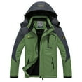 thumbnail image 1 of Manteaux pour Hommes Manteau Coupe-Vent Imperméable Chaud à Capuche Imperméable Manteaux de Planche à Neige, 1 of 3