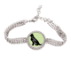 thumbnail image 1 of Golden retriever Pulsera de tobillera de cadena de tenis, joyería de diamantes, 1 of 3