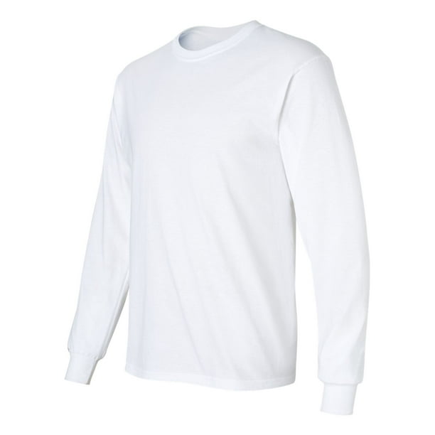 Gildan Ultra Cotton 6 Oz Long Sleeve Pocket T Shirt G241 Black Amazon Com