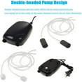 thumbnail image 6 of Aquarium Air Pump Oxygen Pump Double Outlet Hangable Adjustable Flow Control Silent High Air Volume for Fish Turtle Tank Power 5W,With 2 Air Stones/2 Air Tubes, 6 of 8