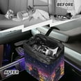 thumbnail image 6 of Xixirimido Car Trash Bag Hanging, Black Cat Colorful Daisy Printed Garbage Bag and Water Resistant Trash Can for Car, Leakproof Trash Can for SUV Truck Car Accessories, 6 of 8