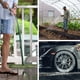 thumbnail image 5 of Pistola rociadora de manguera de jardín con boquilla de latón, perfecta para lavar autos y mascotas, regar césped, jardines y limpiar aceras., 5 of 5