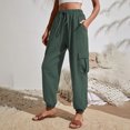 thumbnail image 3 of Valcatch Women's Lightweight Cargo Pants Quick Dry Joggers with 4 Pockets Elastic Waist and Water-Resistant Hiking Pants, 3 of 5