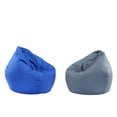 thumbnail image 1 of Cubiertas para Bolso de Frijoles Sunnimix Funda impermeable para puf Gray 60x65cm, 1 of 7