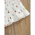 thumbnail image 6 of Baby Girls Summer Outfit Sets Sleeveless Pleated Sling Vest + Floral PP Shorts + Headband, 6 of 8