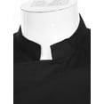 thumbnail image 5 of TiaoBug Unisex Chef Coat Short Sleeve Jacket Kitchen Work Uniform with Hat Black M, 5 of 7
