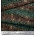 thumbnail image 2 of Soimoi Cotton Jersey Fabric Artistic Flower Mandala Print Sewing Fabric Yard 58 Inch Wide, 2 of 3
