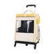 thumbnail image 3 of Mochila transportadora para gatos, bolsa de transporte para mascotas, caja de equipaje multifuncional y transpirable para gatos, maleta con ruedas amarillo, 3 of 9
