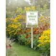 thumbnail image 2 of Eveokoki No Spray Zone Aluminum Sign with Stake Metal Yard Sign Garden Signs Outdoor for Lawn Yard Garden Decor, Easy to Install 7In x 8.8In, 2 of 6
